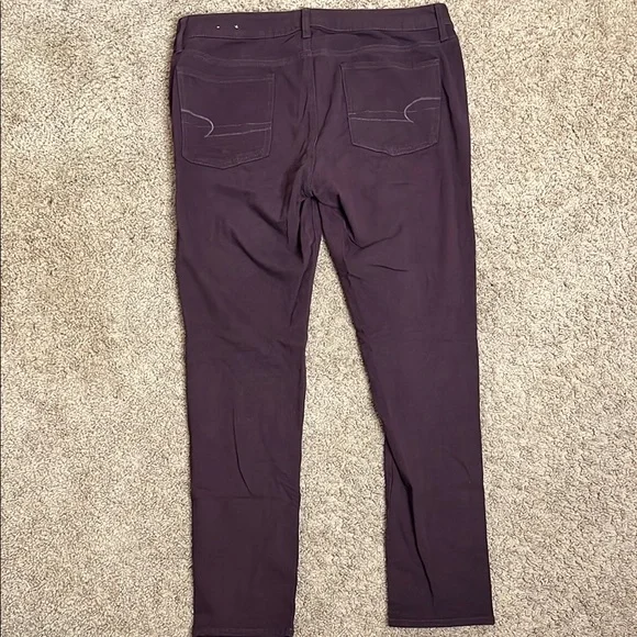 American Eagle Outfitters Deep Purple Pants - Picture 5 of 6